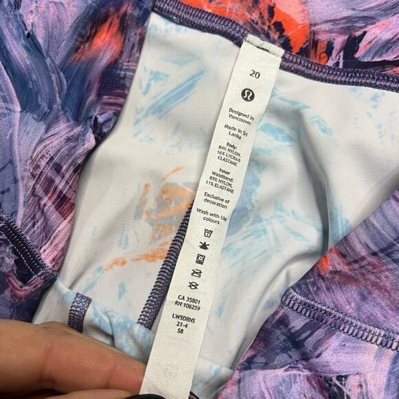 Lululemon Women's‎ Plus Size 20 Blue/Purple High-Rise Crop Leggings 23" - Picture 8 of 10